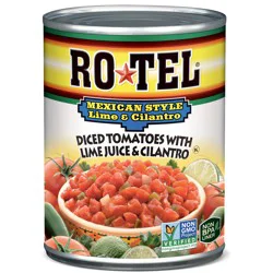 ROTEL Mexican Style Lime and Cilantro Diced Tomatoes and Green Chilies, 10 oz.