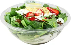 Central Market Family Sized Spinach and Strawberries Salad