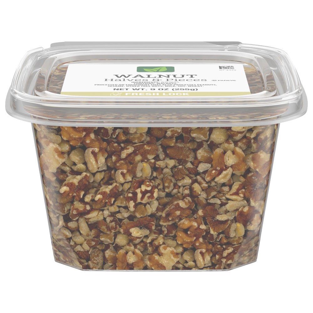 slide 1 of 4, Walnut Halves & Pieces, 9 oz