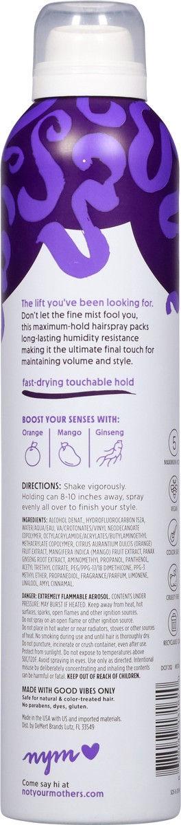 slide 6 of 12, Not Your Mother's Plump for Joy Maximum Hold 5 Volumizing Hairspray 9.7 oz, 9.7 oz