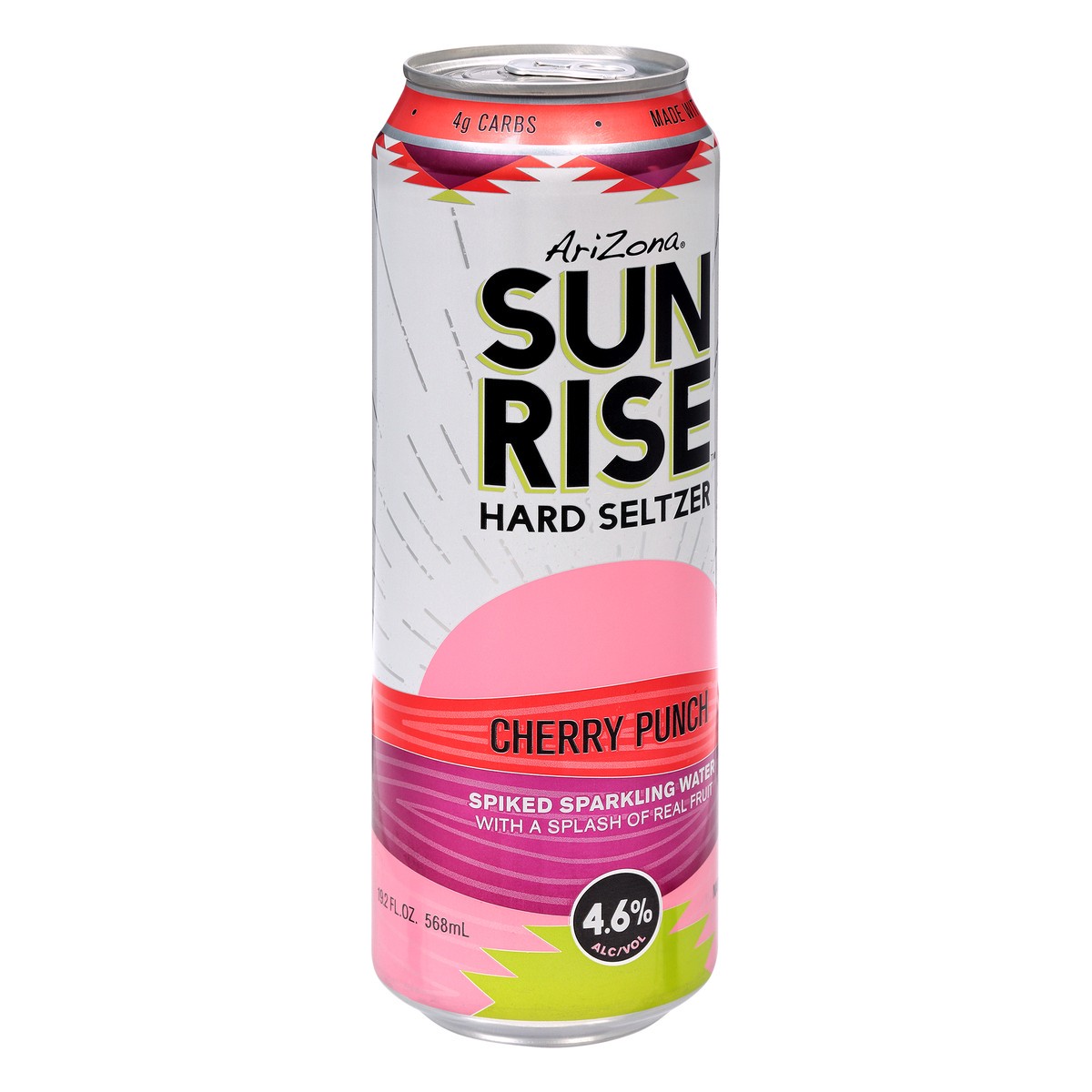 slide 2 of 10, Arizona Sunrise Cherry Punch Hard Seltzer, Single 19.2 fl oz Can, 19.2 oz