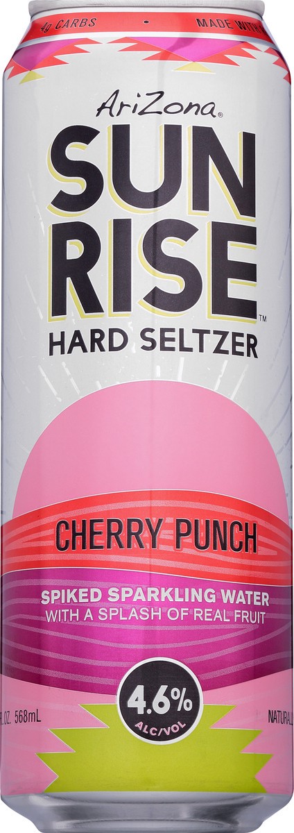 slide 10 of 10, Arizona Sunrise Cherry Punch Hard Seltzer, Single 19.2 fl oz Can, 19.2 oz