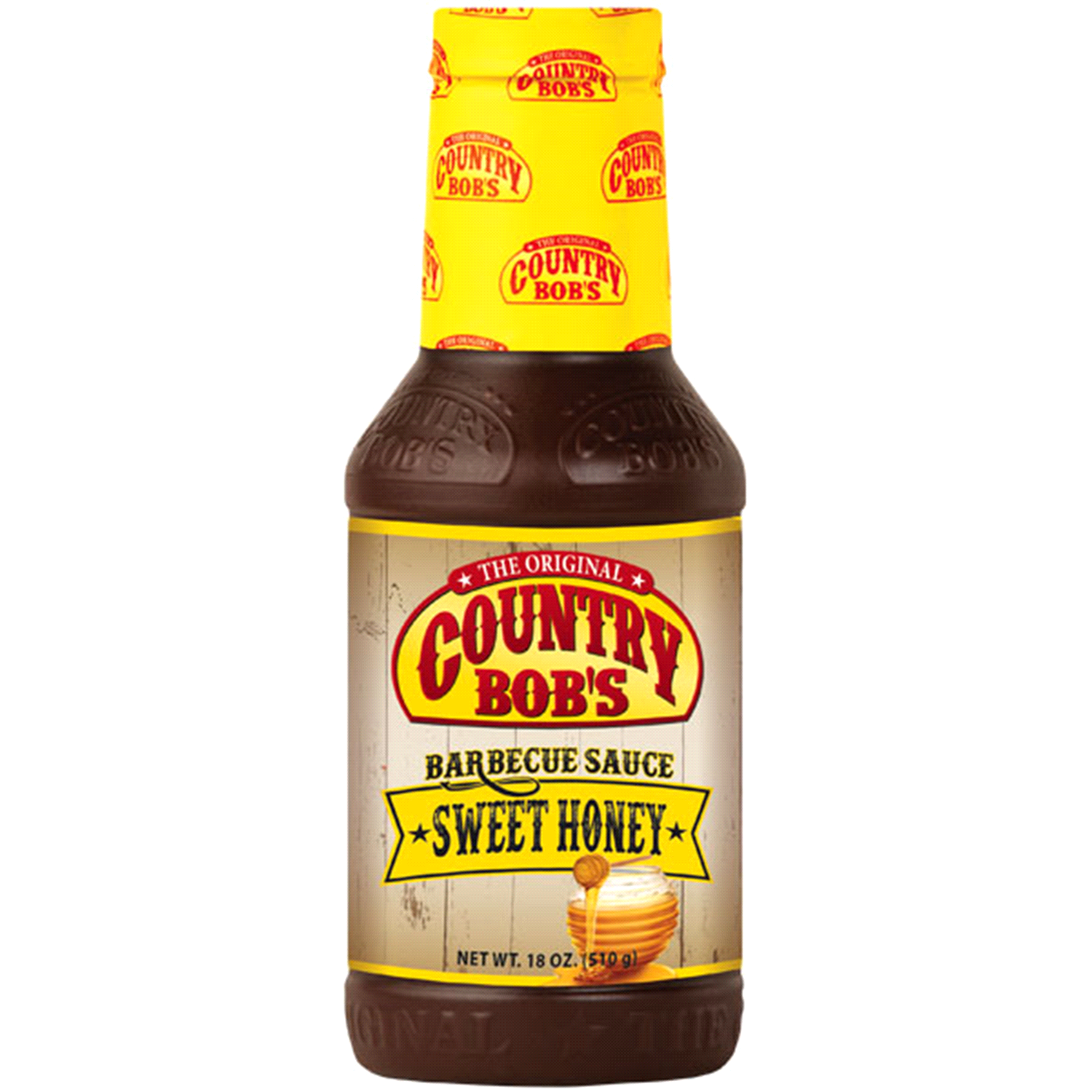 slide 1 of 1, Country Bob's Sweet Honey BBQ Sauce, 18 oz