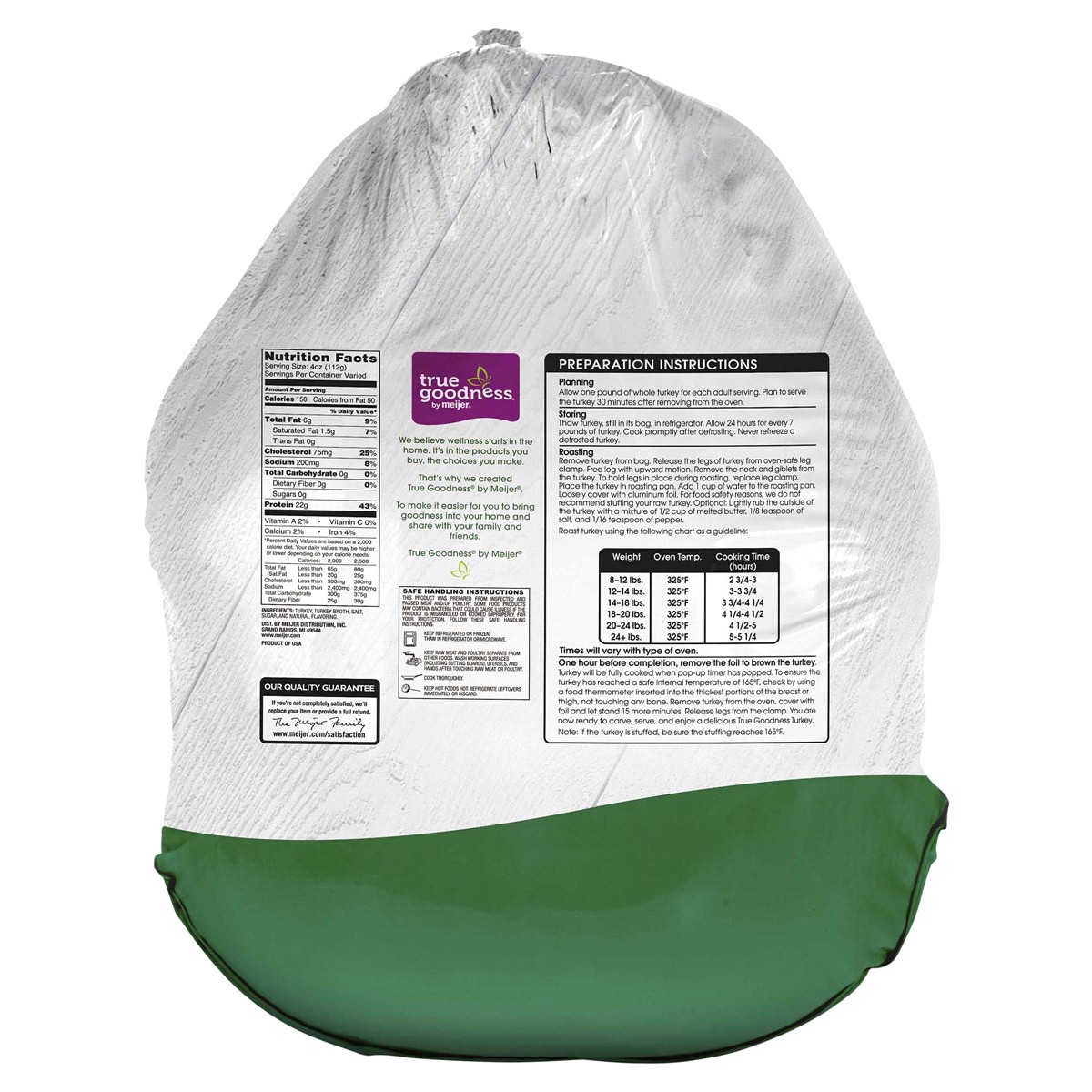 slide 2 of 2, True Goodness Frozen Young Turkey, 16-24 lbs, per lb