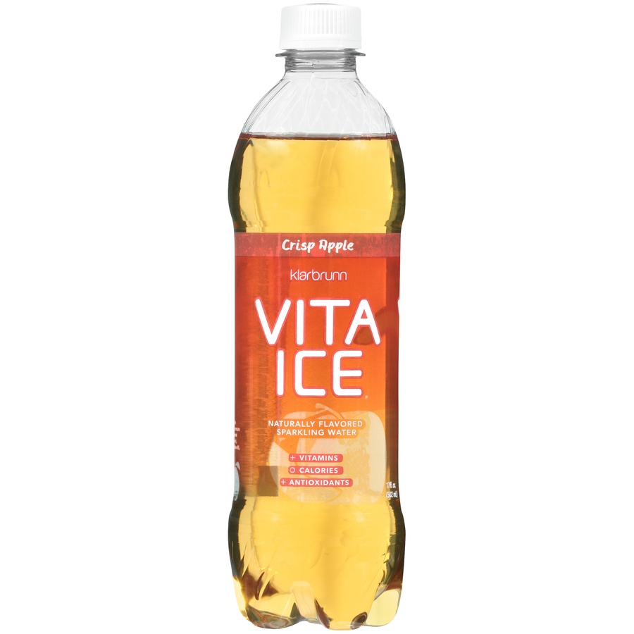 slide 1 of 3, Klarbrunn Vita Ice Crisp Apple Sparkling Water 17 Fl. Oz. Bottle, 1 ct