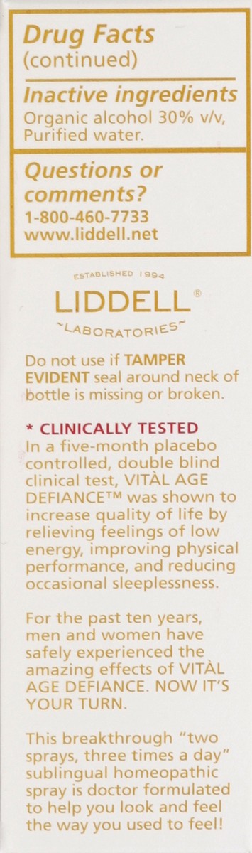 slide 2 of 4, Liddell Vital Age Defiance 1 oz, 1 oz