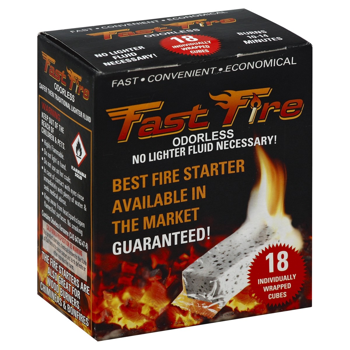 slide 3 of 6, Fast Fire Starter 18pk - 18 Count, 18 ct