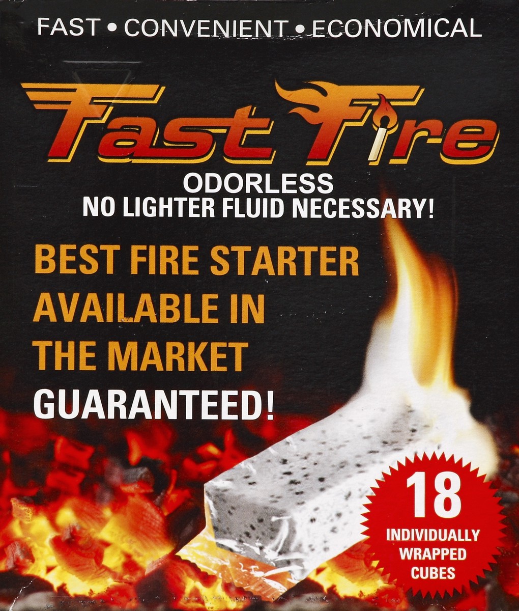 slide 1 of 6, Fast Fire Starter 18pk - 18 Count, 18 ct