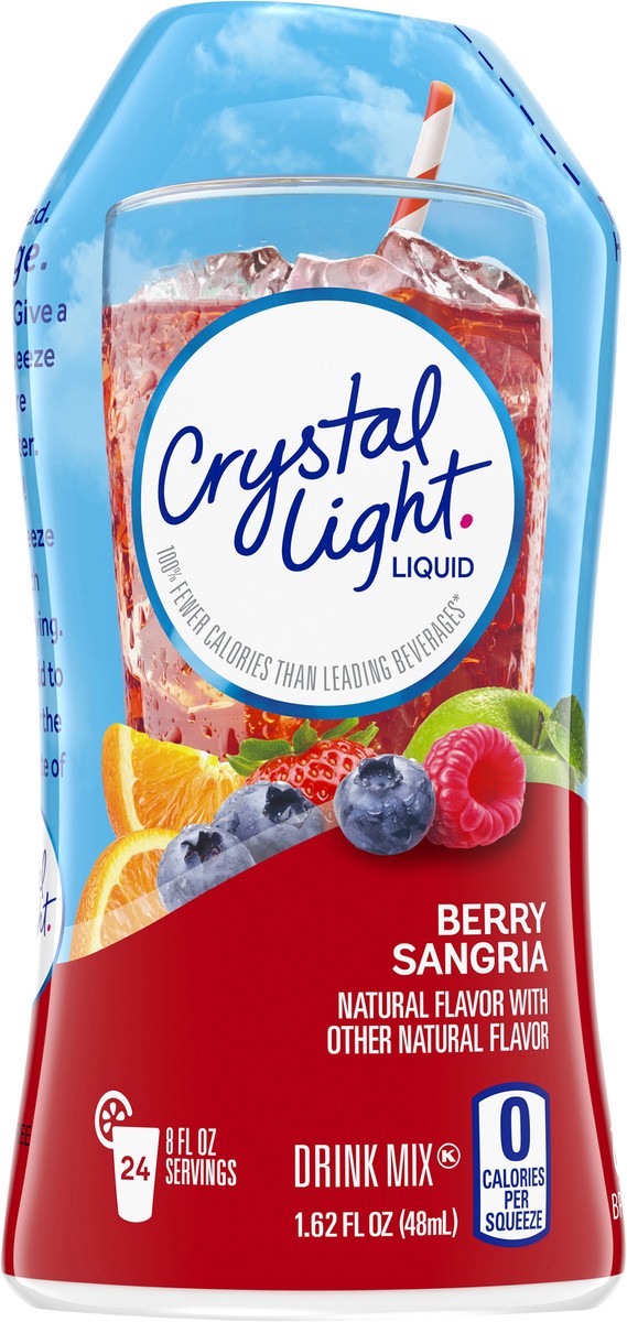 slide 6 of 14, Crystal Light Liquid Berry Sangria Naturally Flavored Drink Mix, 1.62 fl oz Bottle, 1.62 fl oz