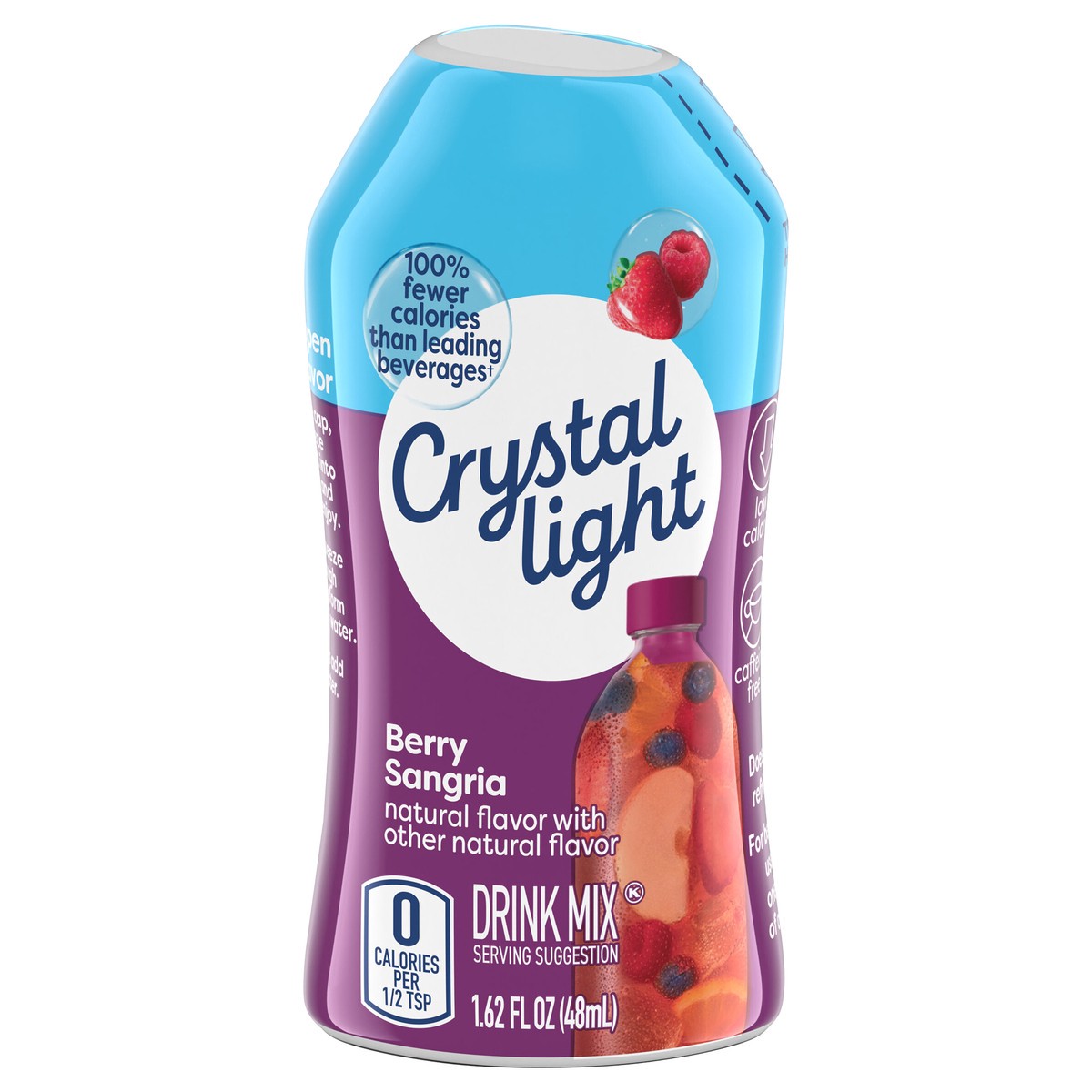slide 1 of 14, Crystal Light Liquid Berry Sangria Naturally Flavored Drink Mix, 1.62 fl oz Bottle, 1.62 fl oz