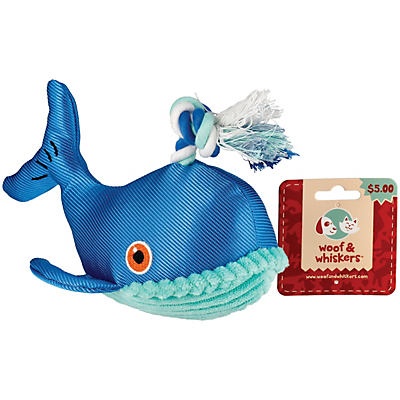 slide 1 of 1, Woof and Whiskers Whale With Rope Water Spout, 1 ct