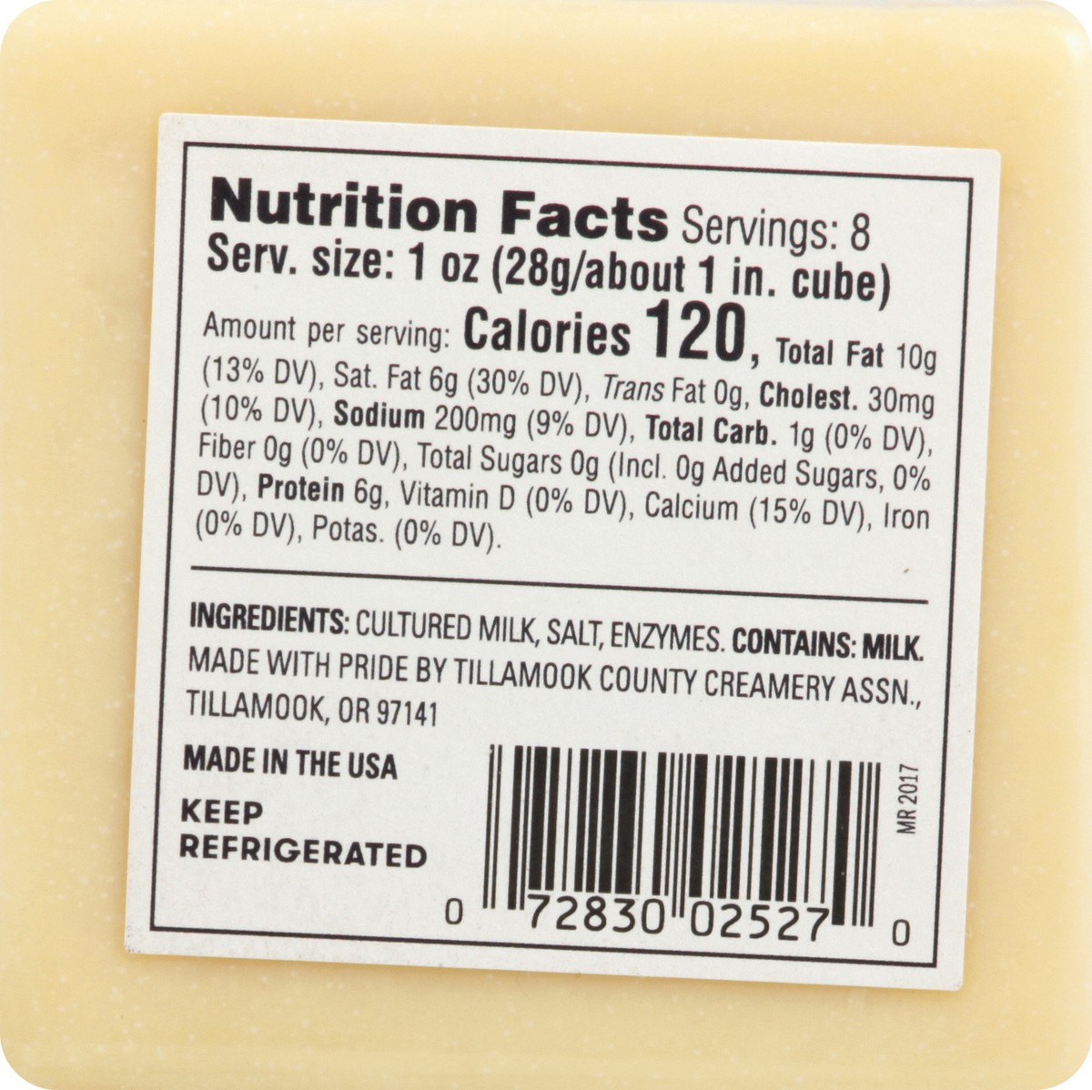 slide 5 of 9, Tillamook Extra Sharp White Cheddar Cheese, 8 oz