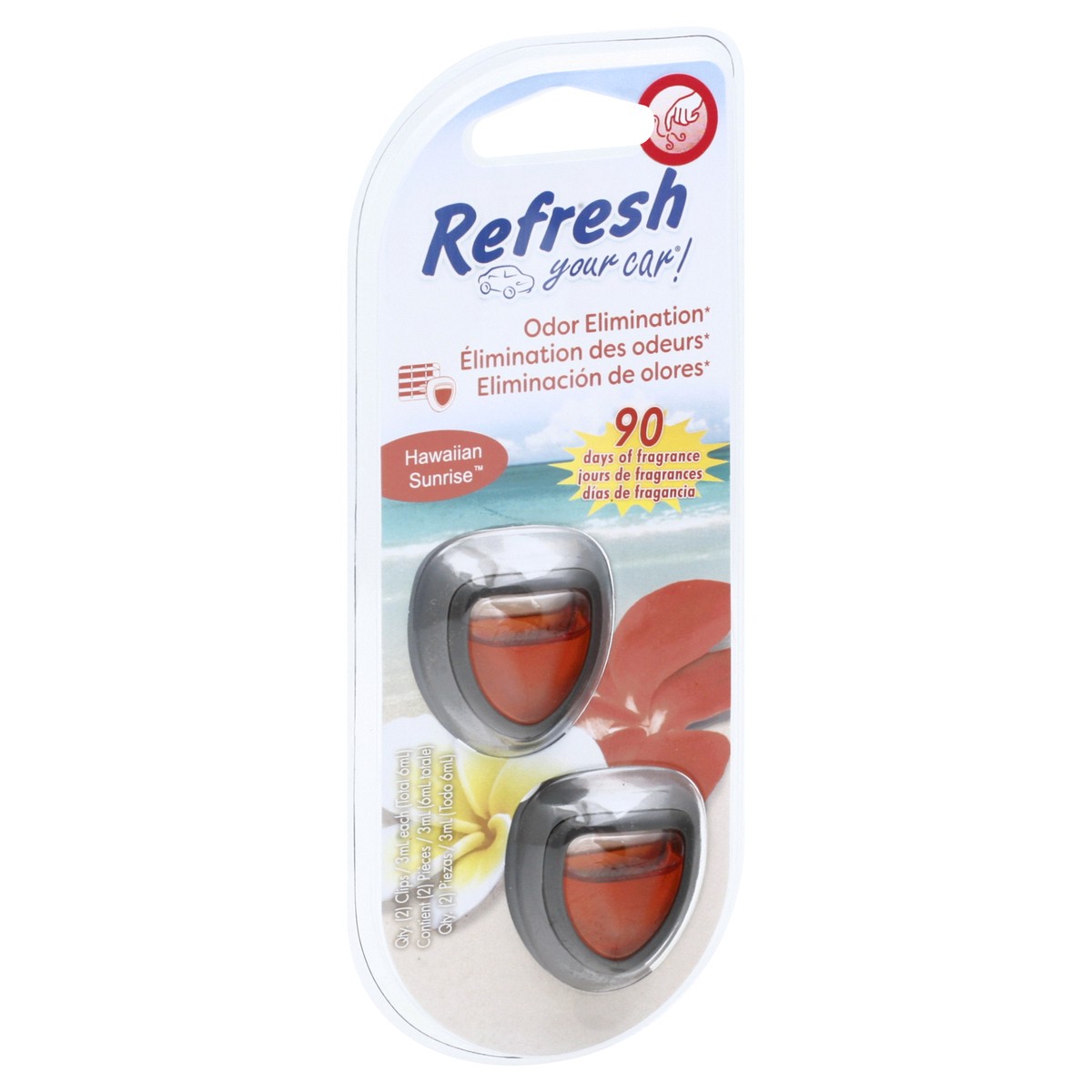 slide 2 of 9, Refresh Your Car! 2pk Hawaiian Sunrise Scent Mini Diffusers, 2 ct
