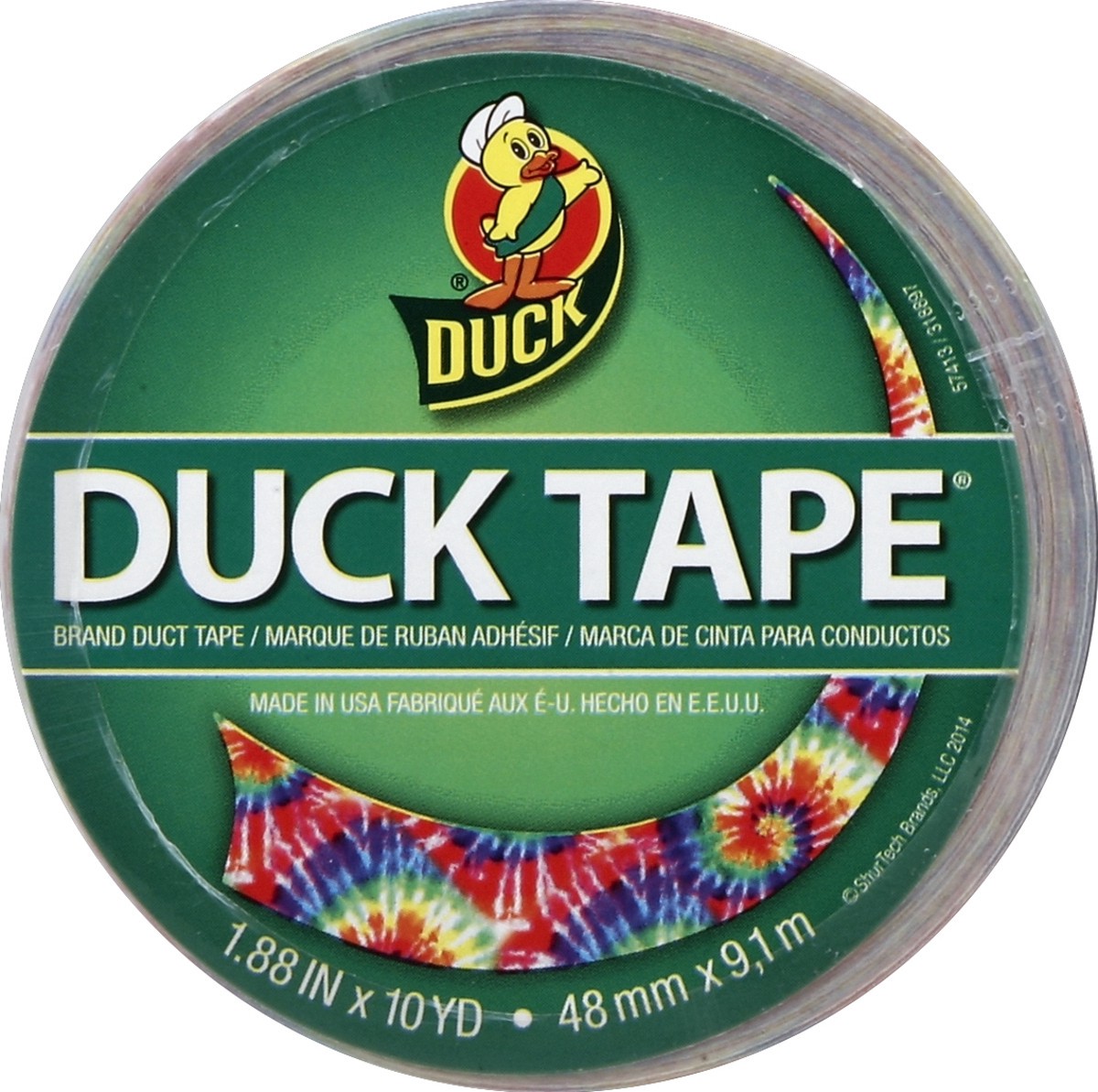 slide 1 of 4, Duck Love Tie Dye Tape 188In, 1 ct