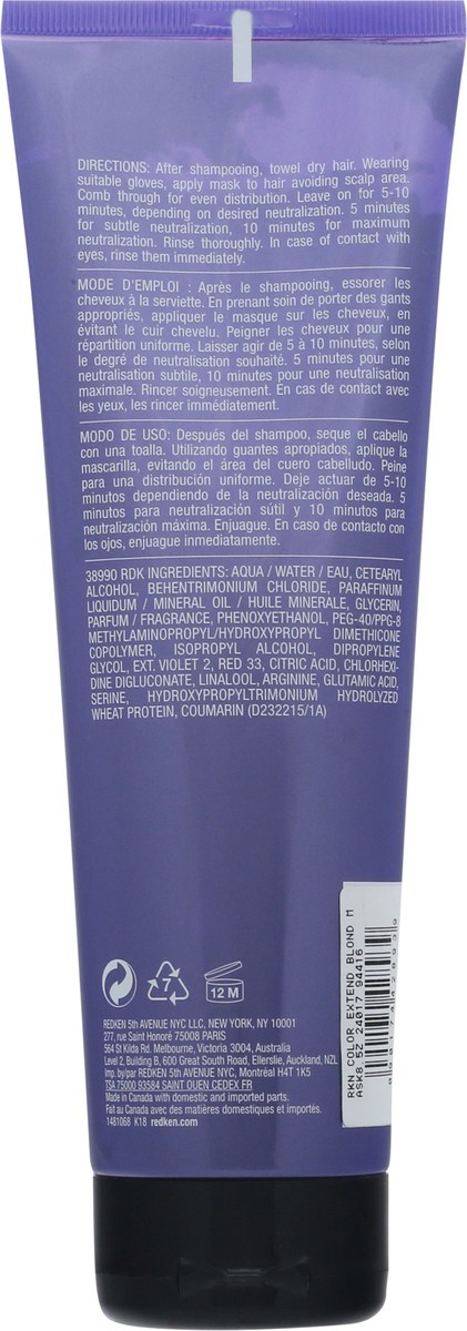 slide 4 of 13, Redken Color Extend Blondage Express Anti-Brass Purple Mask 8.5 fl oz, 8.5 fl oz