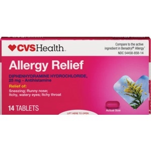slide 1 of 1, CVS Health Allergy Relief Tablets, 14ct, 14 ct