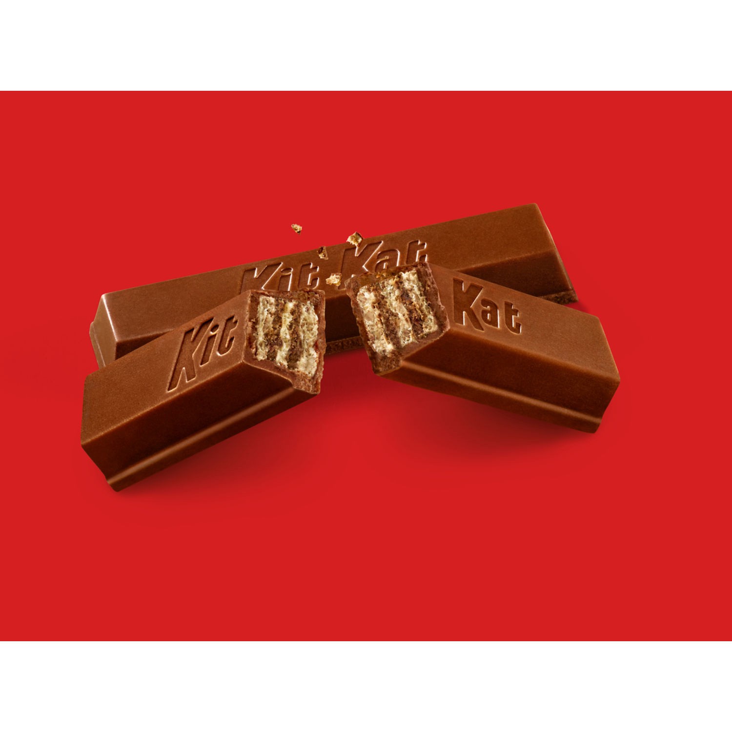 slide 4 of 9, KIT KAT Milk Chocolate Wafer Snack Size, Candy Bars, 0.49 oz (5 Count), 0.49 oz