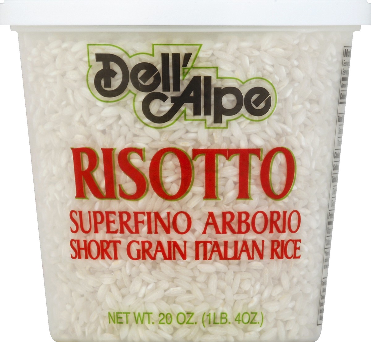 slide 5 of 6, Dell'Alpe Italian Rice 20 oz, 20 oz