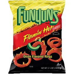 Funyuns Onion Flavored Rings Flamin' Hot Flavored 5 1/4 Oz