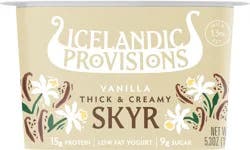 Icelandic Provisions Thick & Creamy Low Fat Vanilla Skyr 5.3 oz
