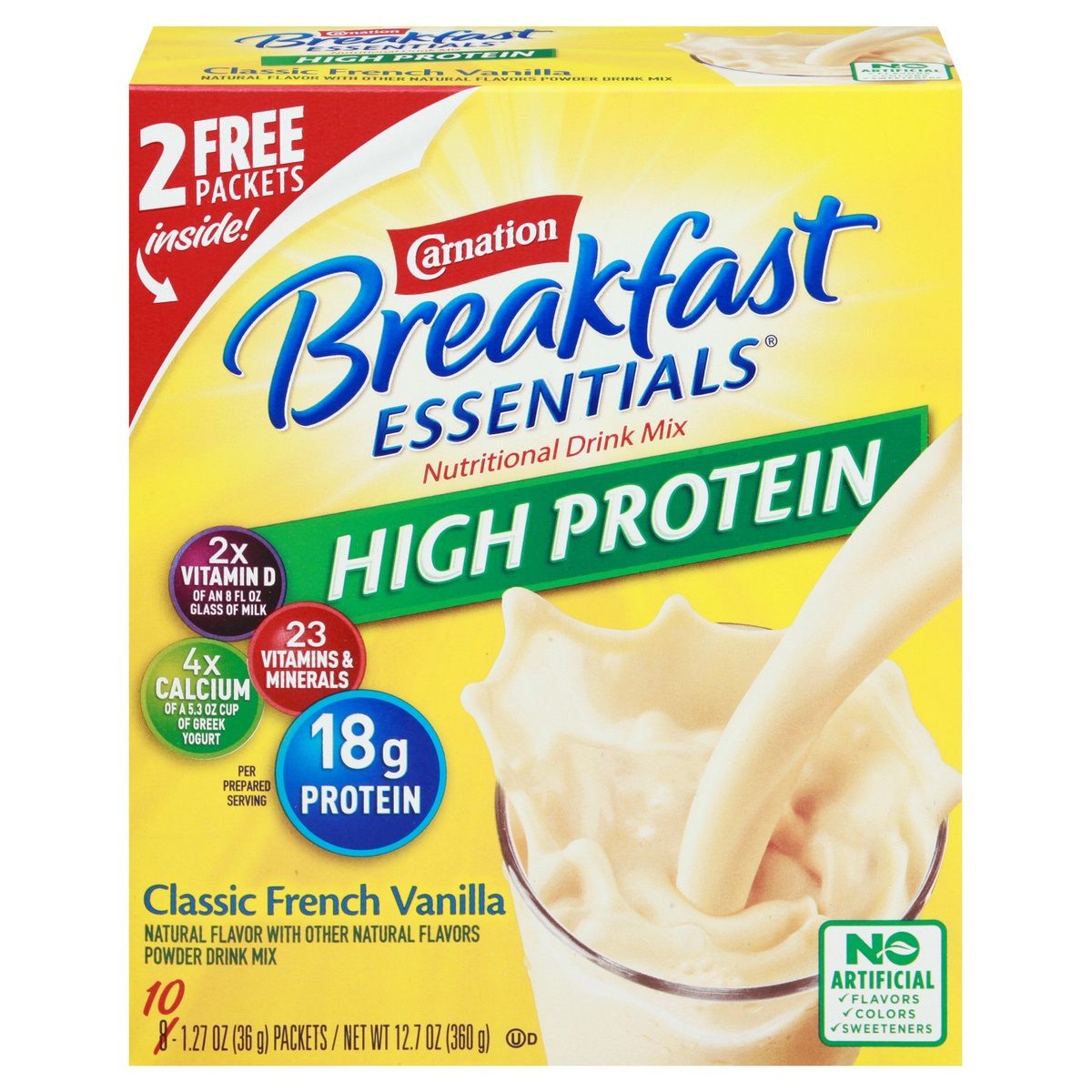 Carnation Breakfast Essentials High Protein Classic French Vanilla