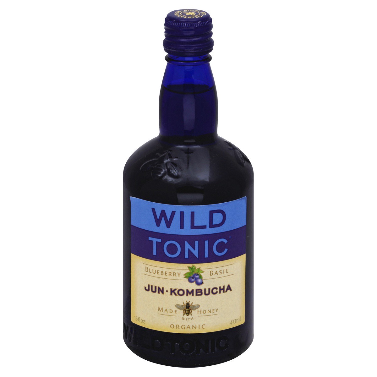 slide 1 of 4, Wild Tonic Blueberry Basil Jun Kombucha - 16 oz, 16 oz