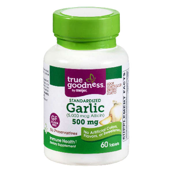 slide 1 of 1, True Goodness Standardized Garlic 500 mg Tsb, 60 ct