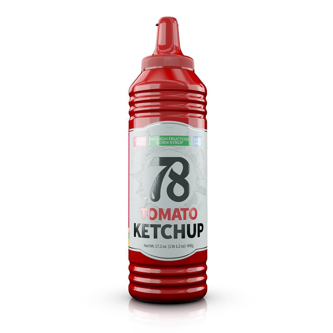 slide 1 of 1, The 78 Brand Ketchup Original, 17.2 oz