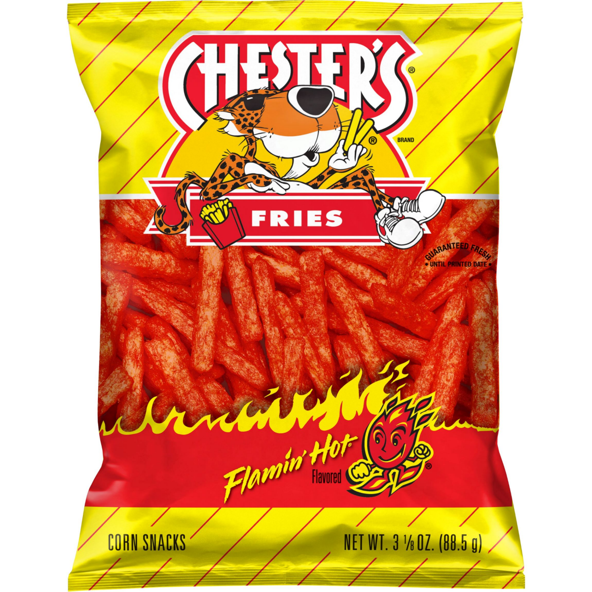 slide 1 of 5, Chester's Hot Fries Single, 3.125 oz