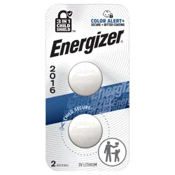 Energizer 2016 Batteries (2 Pack), 3V Lithium Coin Batteries