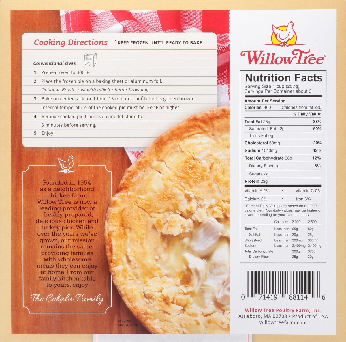 slide 6 of 9, Willow Tree Take & Bake Original Style Premium White Meat Chicken Pie 26 oz, 26 oz