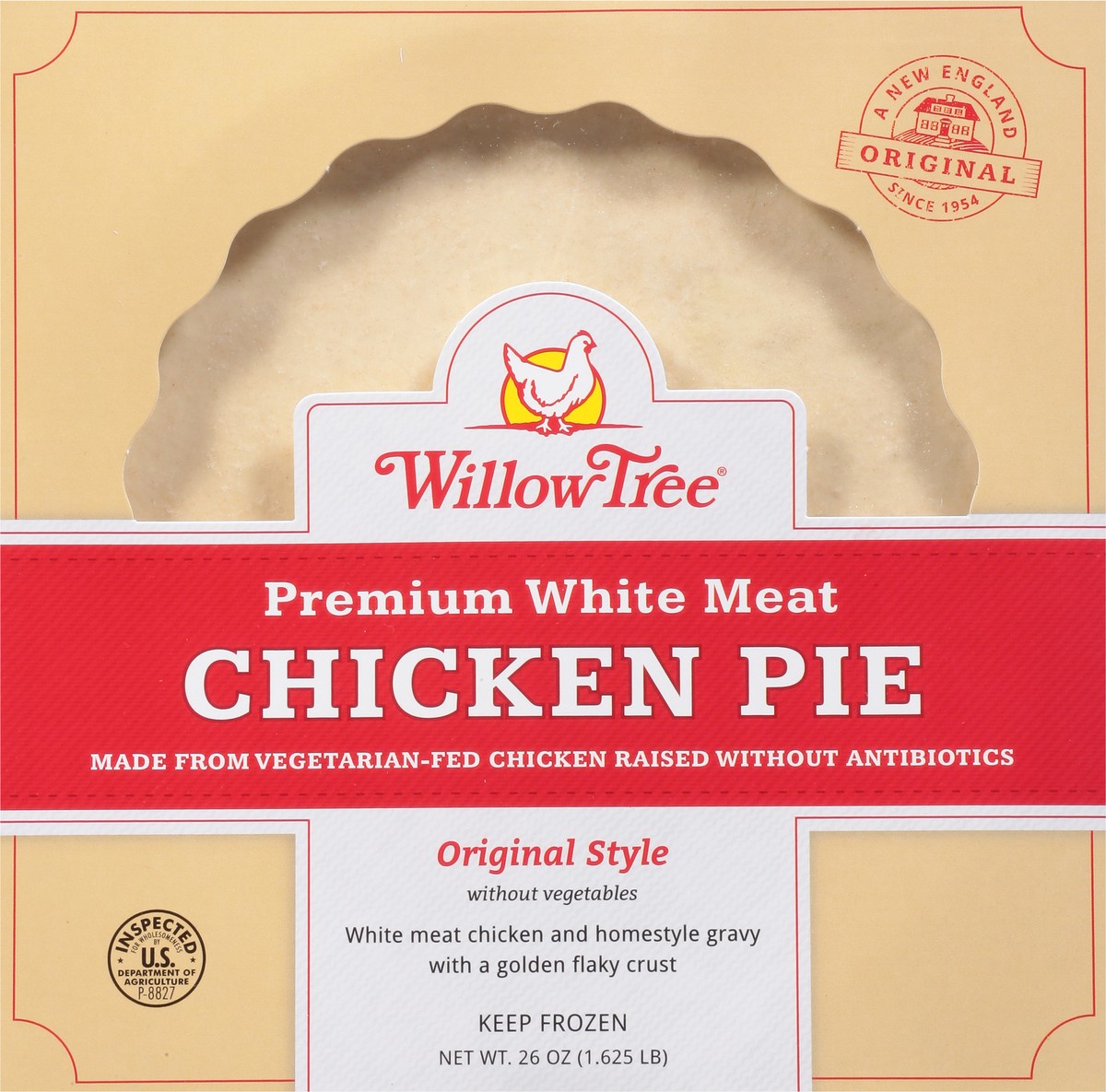 slide 2 of 9, Willow Tree Take & Bake Original Style Premium White Meat Chicken Pie 26 oz, 26 oz