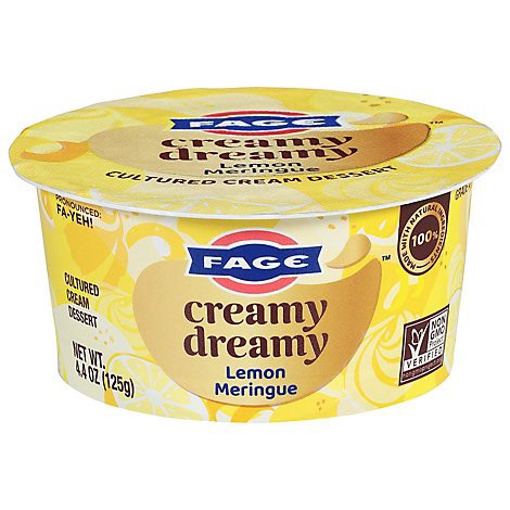 slide 1 of 1, Fage Creamy Dreamy Lemon Meringue Cultured Creme - 4.4 Oz, 4.4 oz