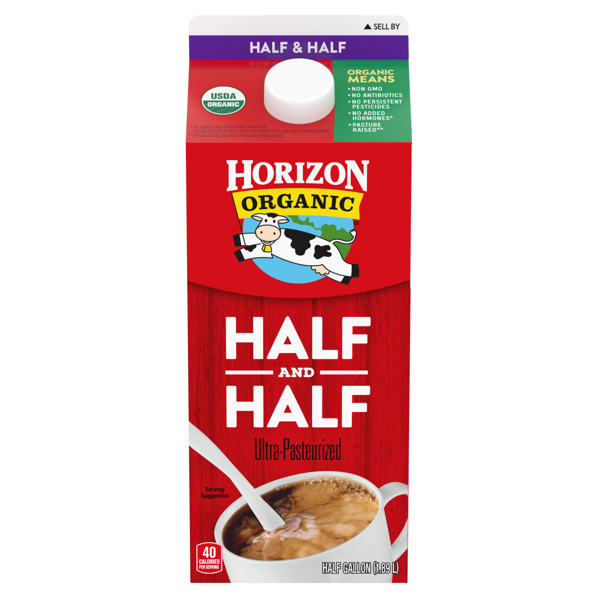 slide 1 of 29, Horizon Organic Half & Half, Half Gallon - 64 oz, 64 oz