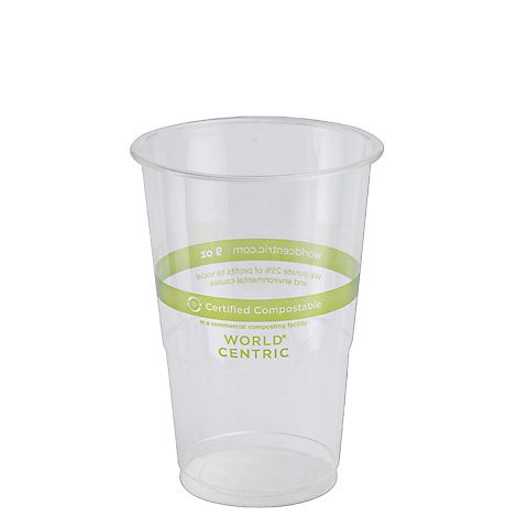 slide 1 of 1, World Centric 9Oz Clear Cups - 25 Count, 25 ct