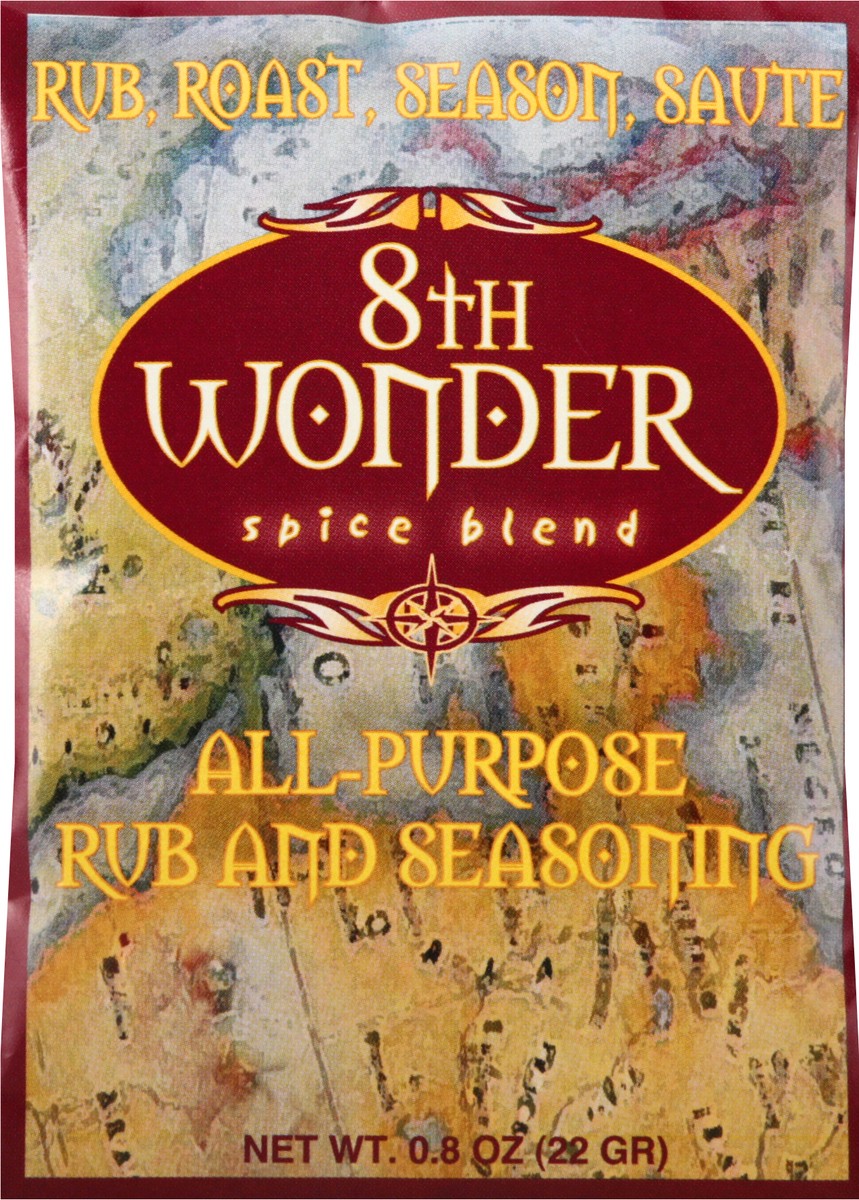 slide 11 of 12, 8th Wonder All-Purpose All-Purpose Rub and Seasoning 0.8 oz, 0.8 oz