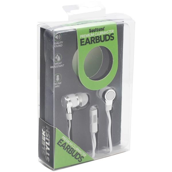 slide 1 of 1, True Tech Soulzone Premium Clubmaster Earbuds With Mic, 1 pair