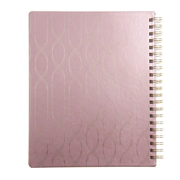 slide 2 of 5, 2025 Russell & Hazel Vegan Leather Weekly/Monthly Planner, 9-1/8"" X 11-1/4"", Blush, January To December, 1 ct