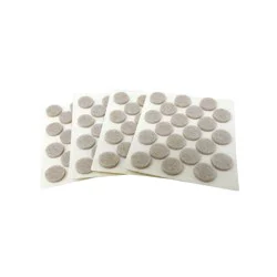 Super Sliders 3/8" Round Self-Stick Felt Pads, Beige (84)