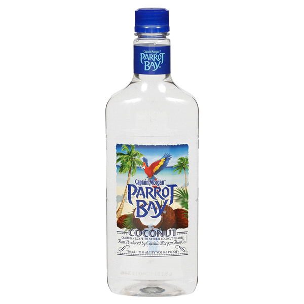 slide 1 of 2, Captain Morgan Parrot Bay Coconut Rum, 750 ml