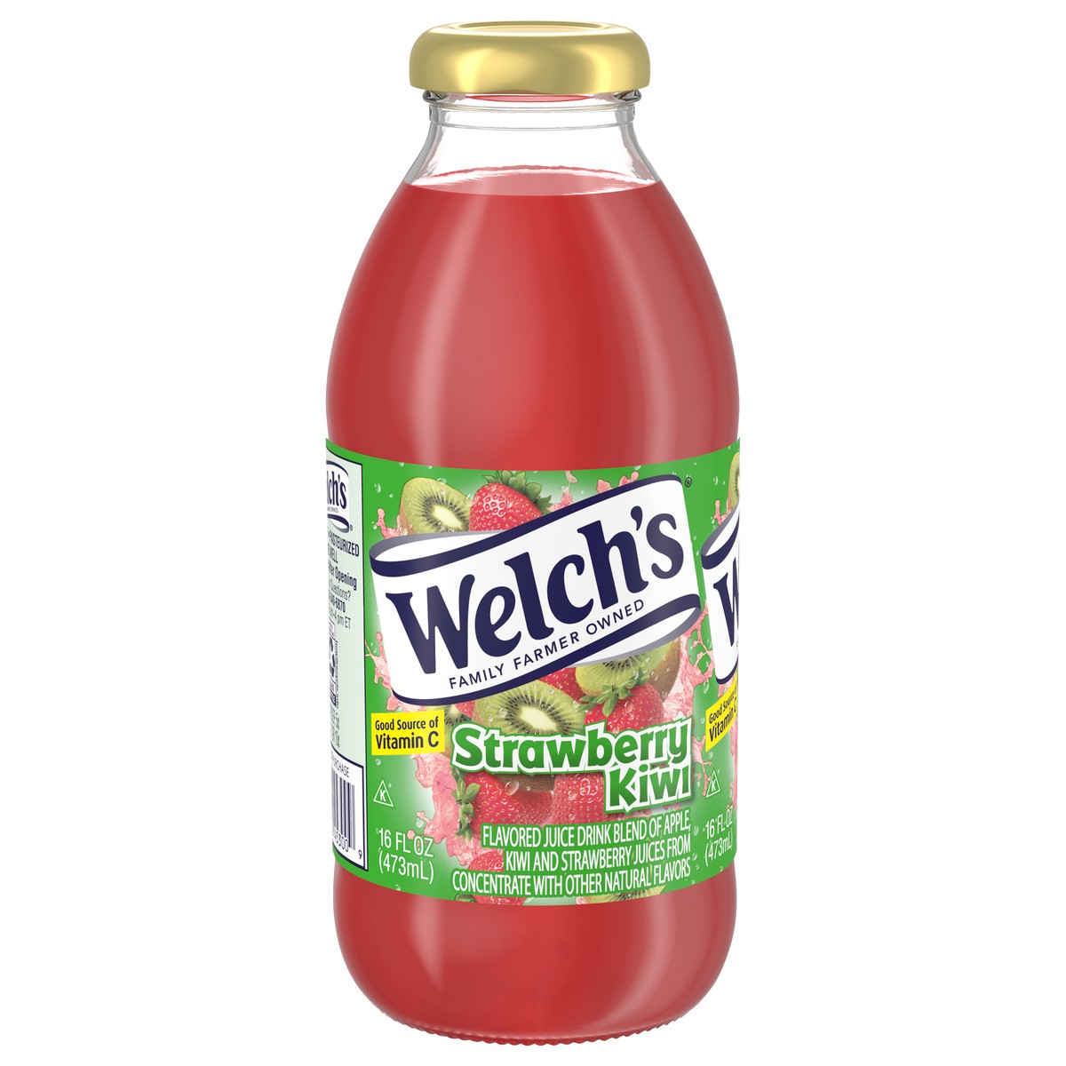 slide 1 of 5, Welch's Strawberry Kiwi Juice Drink, 16 fl oz On-the-Go Bottle, 16 fl oz