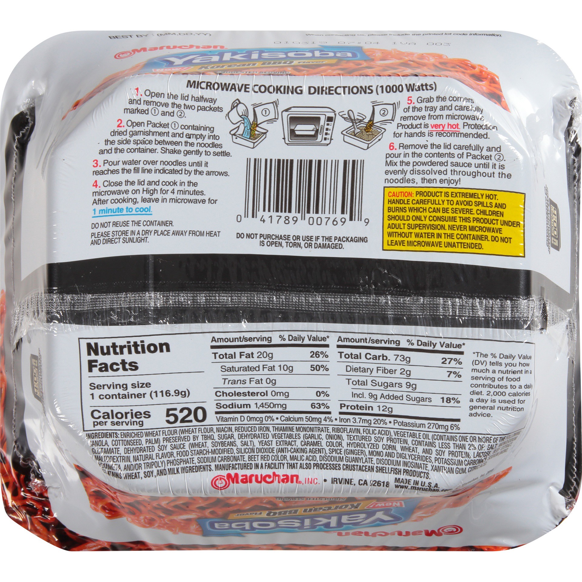 slide 6 of 8, Maruchan Yakisoba Korean BBQ Japanese Home Style Noodles, 4.12 oz