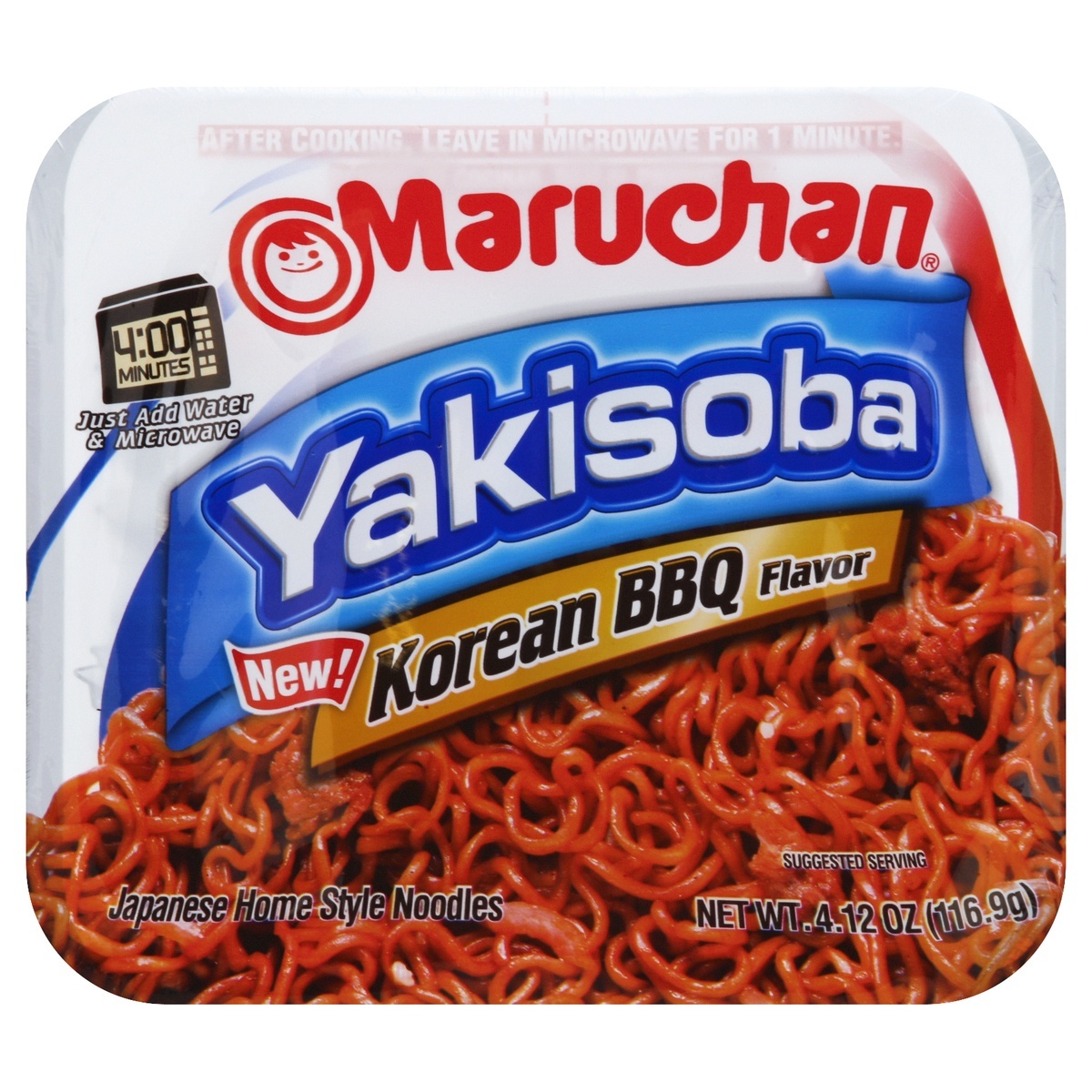 slide 1 of 4, Maruchan Yakisoba Korean BBQ Japanese Home Style Noodles, 4.12 oz