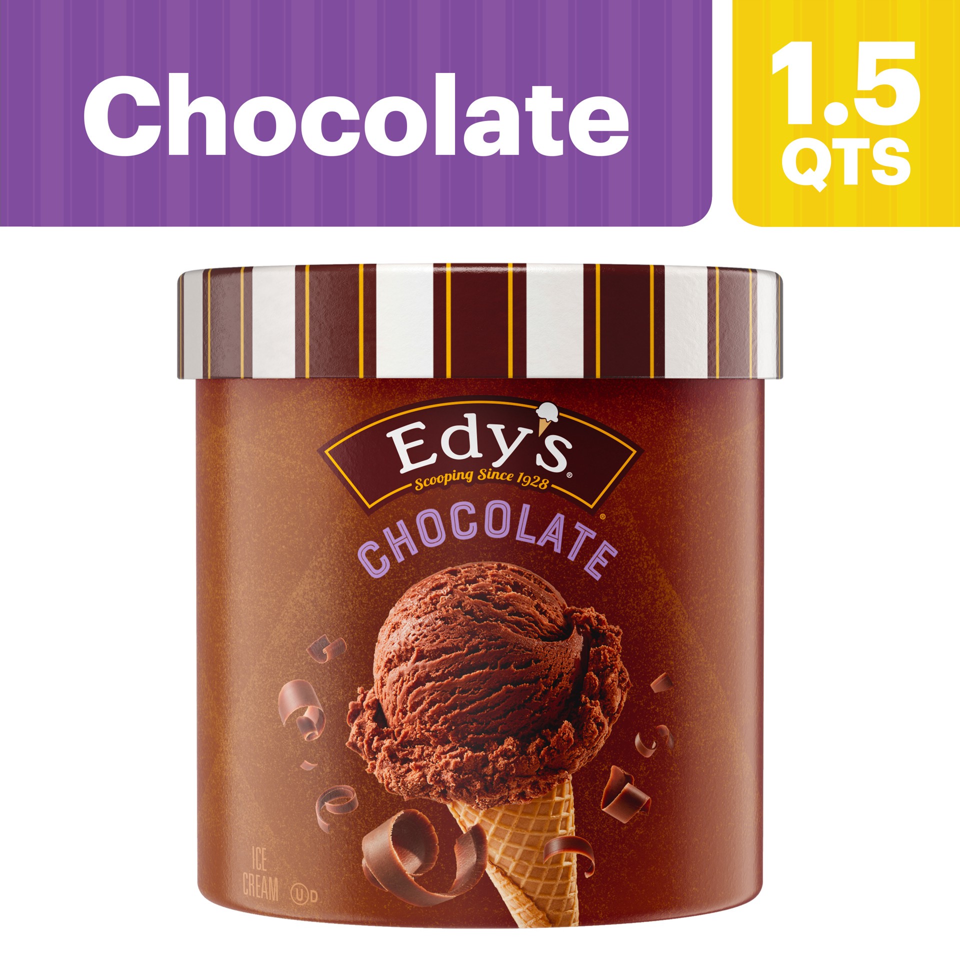 slide 4 of 5, Edy's Chocolate Grand Ice Cream, 1.5 qt