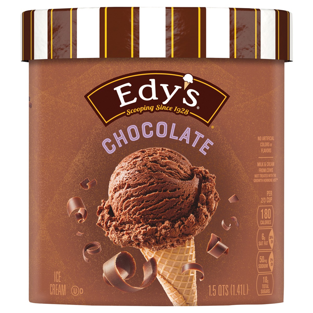 slide 1 of 5, Edy's Chocolate Grand Ice Cream, 1.5 qt