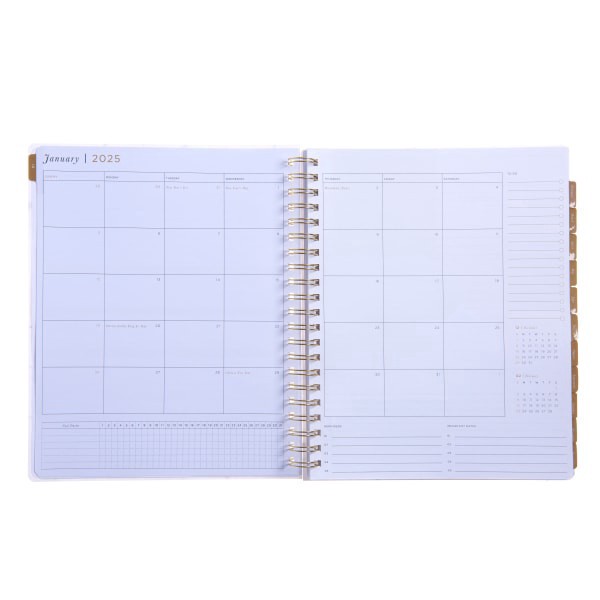 slide 3 of 4, 2025 Russell & Hazel Weekly/Monthly Planner, 9-1/8"" X 11-1/4"", Dew Frosted, January To December, 1 ct