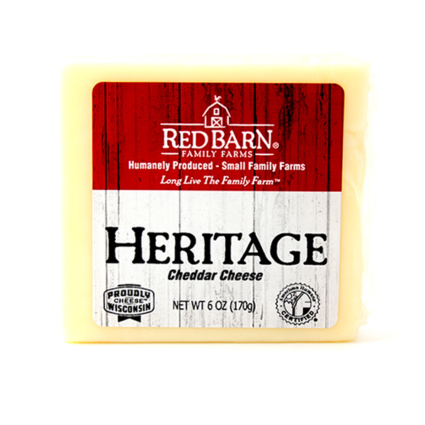 slide 1 of 1, Red Barn Family Farms Heritage Cheddar, 6 oz