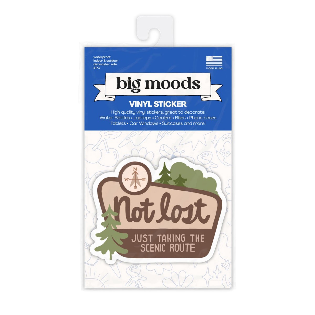 slide 1 of 1, Big Moods Sticker Scenic Route, 1 ct