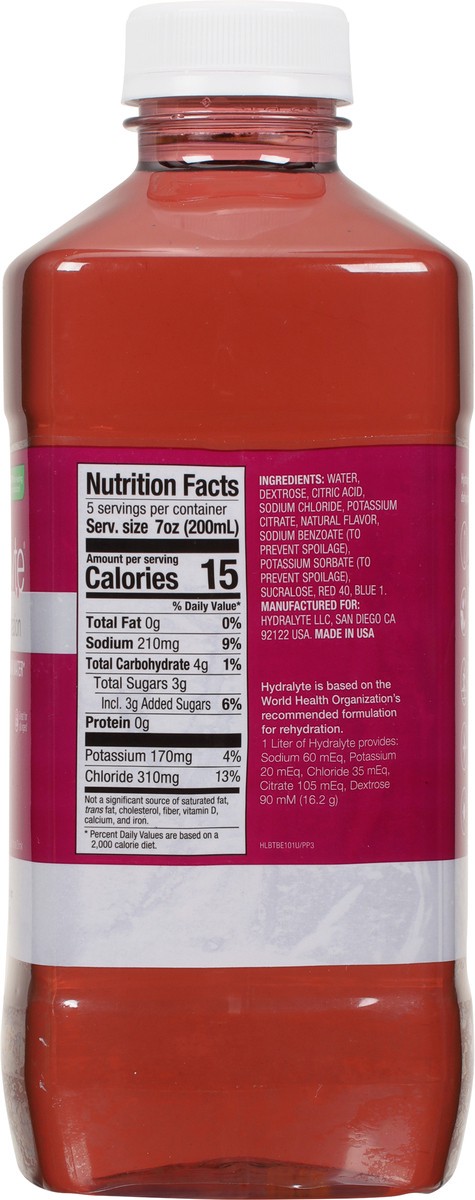 slide 3 of 13, Hydralyte Berry Liquid, 1 L Bottle, 1 liter