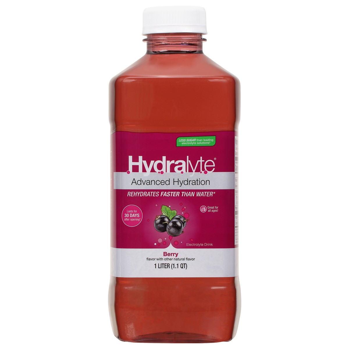 slide 9 of 13, Hydralyte Berry Liquid, 1 L Bottle, 1 liter